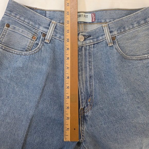 Levi 560 Jeans Mens W34 L33 Blue Denim Comfort Fit Straight Leg Zip Fly Casual - Picture 11 of 14